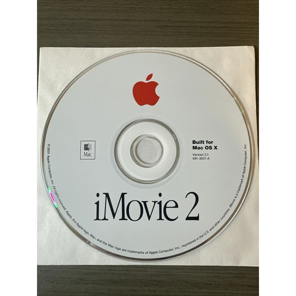 iMovie 2 For Mac OS X Version 2.1 - 2001 Apple 691-3021-A